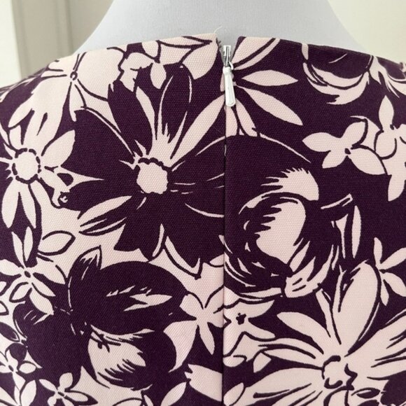 Brooks Brothers Sleeveless Dress Knee Length Floral Print Side Pockets Party - Picture 5 of 12